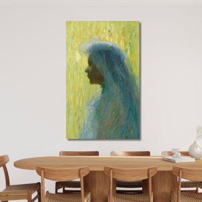 Profilo Con Velo Henri Martin hmt72 quadro stampato su tela