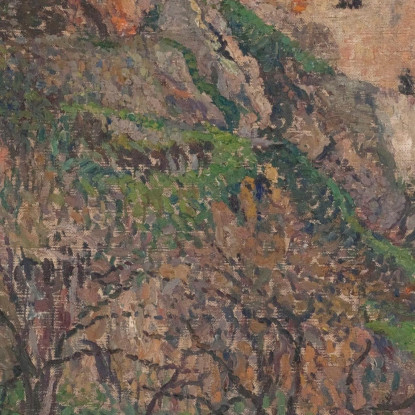 Saint-Cirq-Lapopie Henri Martin hmt75 quadro stampato su tela
