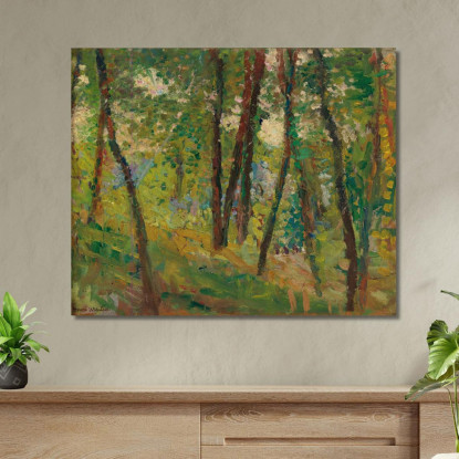 Bosco Fitto Henri Martin hmt78 quadro stampato su tela