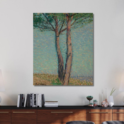 Un Pino Henri Martin hmt81 quadro stampato su tela
