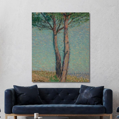 Un Pino Henri Martin hmt81 quadro stampato su tela