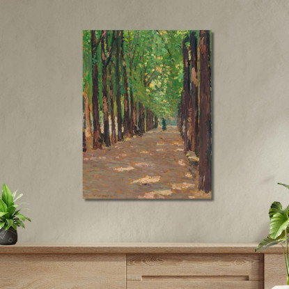 Un Viale Nel Parco Del Castello Di Versailles Henri Martin hmt82 quadro stampato su tela