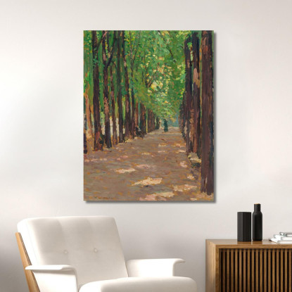 Un Viale Nel Parco Del Castello Di Versailles Henri Martin hmt82 quadro stampato su tela