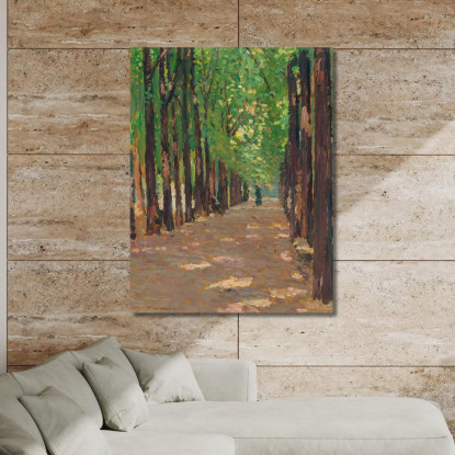 Un Viale Nel Parco Del Castello Di Versailles Henri Martin hmt82 quadro stampato su tela