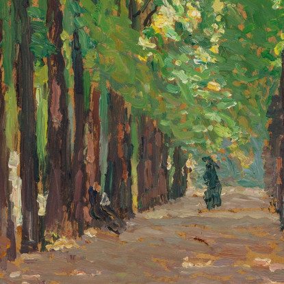 Un Viale Nel Parco Del Castello Di Versailles Henri Martin hmt82 quadro stampato su tela