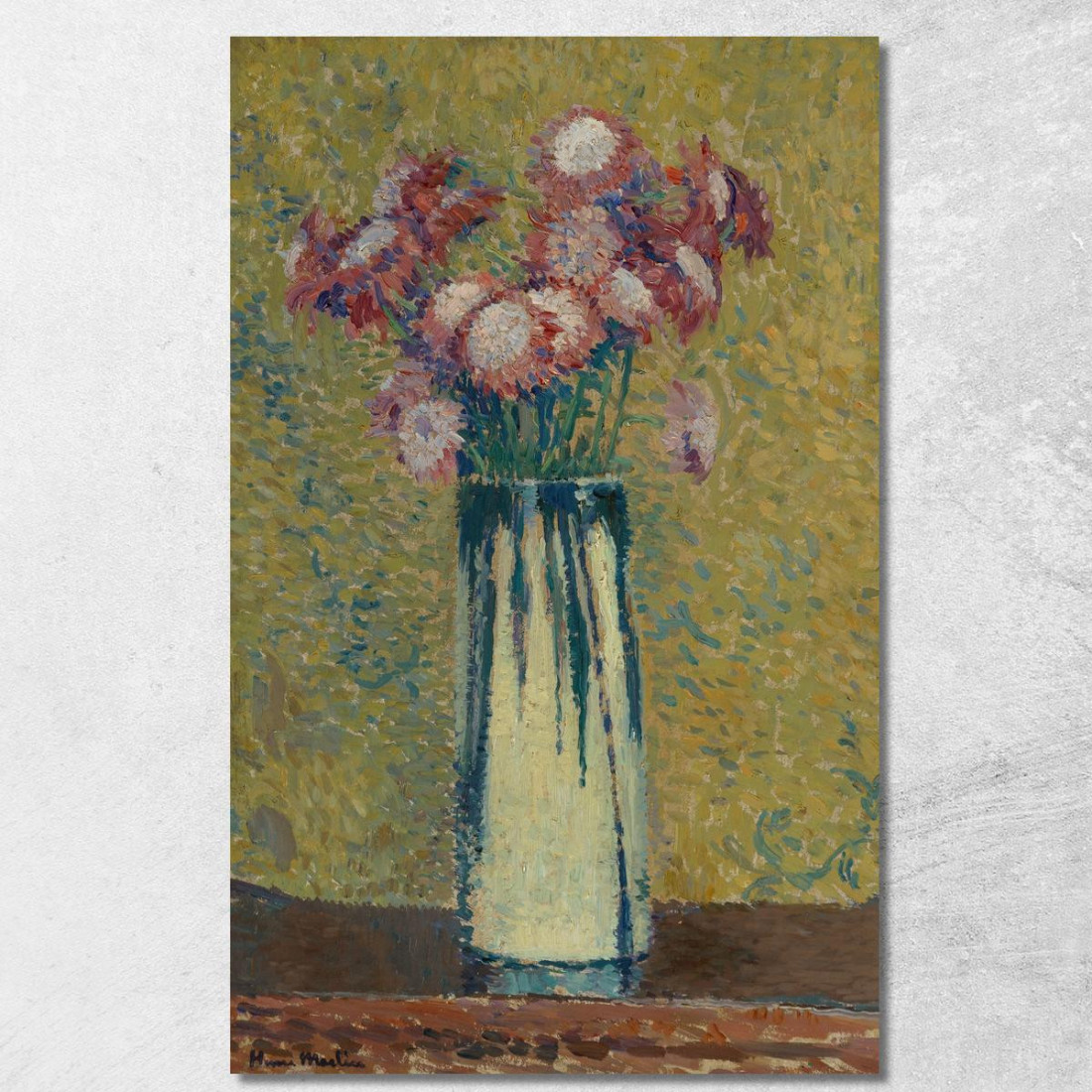 Vaso Di Fiori Henri Martin hmt84 quadro stampato su tela