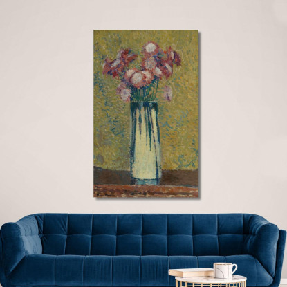 Vaso Di Fiori Henri Martin hmt84 quadro stampato su tela