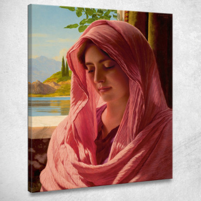 Pirallide John William Godward jwg59 quadro stampato su tela