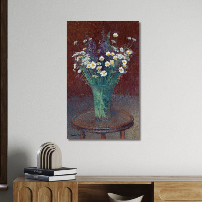 Vaso Di Margherite Henri Martin hmt85 quadro stampato su tela