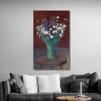 Vaso Di Margherite Henri Martin hmt85 quadro stampato su tela