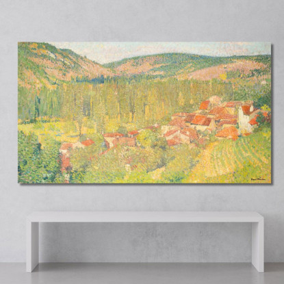 Veduta Di Labastide-Du-Vert Henri Martin hmt86 quadro stampato su tela