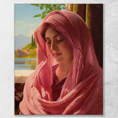 Pirallide John William Godward jwg59 quadro stampato su tela