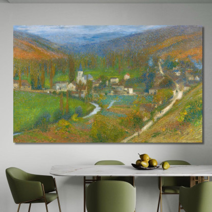 Veduta Generale Di Labastide-Du-Vert Dall’Alto Del Parco Di Marquayrol Henri Martin hmt88 quadro stampato su tela