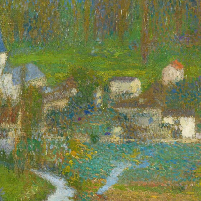 Veduta Generale Di Labastide-Du-Vert Dall’Alto Del Parco Di Marquayrol Henri Martin hmt88 quadro stampato su tela