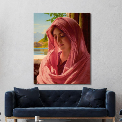 Pirallide John William Godward jwg59 quadro stampato su tela