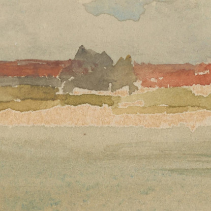 Una Piccola Nota Rossa Dordrecht James Abbott McNeill Whistler jam1 quadro stampato su tela