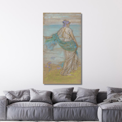 Annabel Lee James Abbott McNeill Whistler jam9 quadro stampato su tela