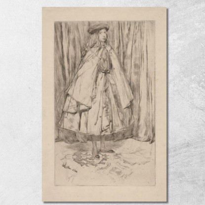 Annie Haden James Abbott McNeill Whistler jam10 quadro stampato su tela