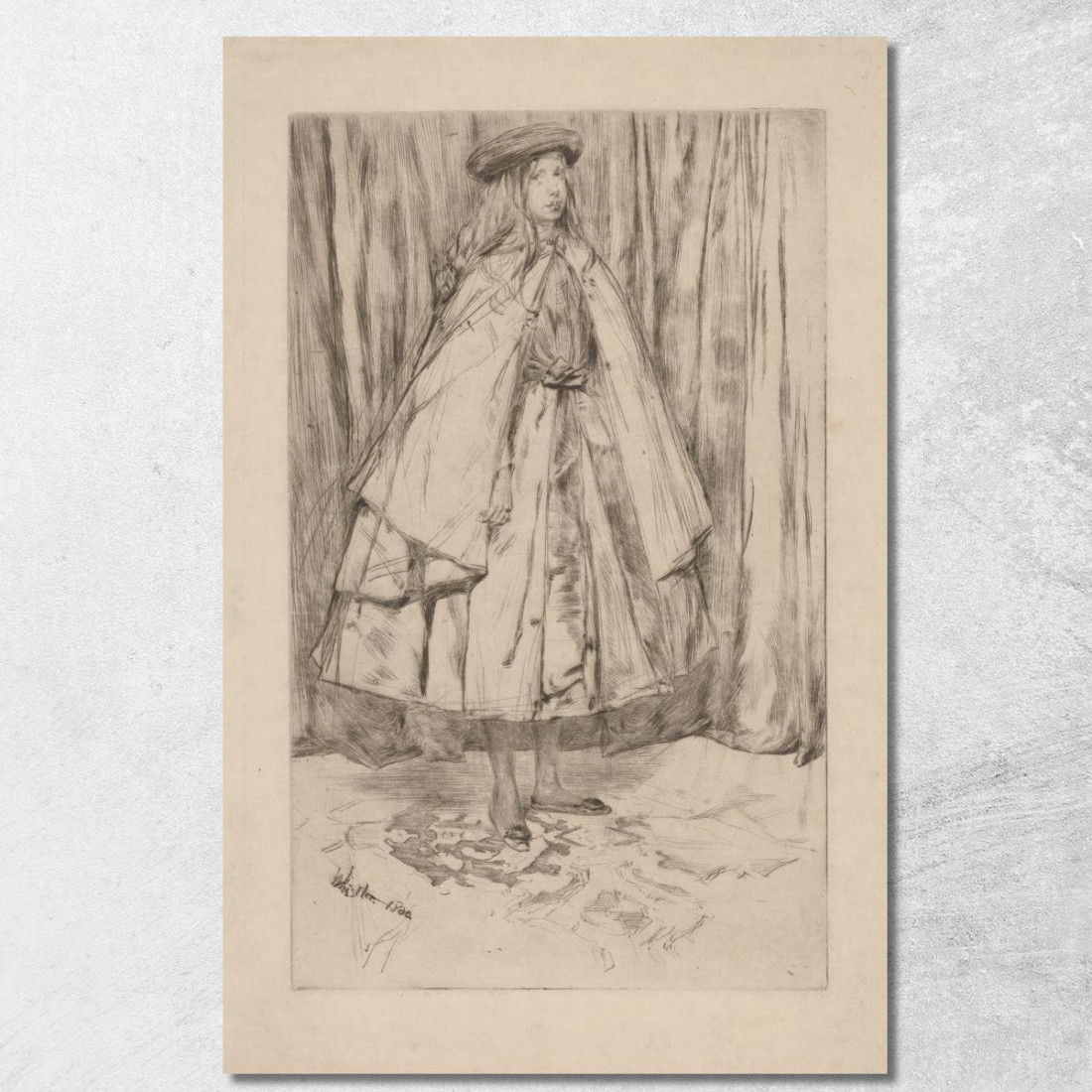 Annie Haden James Abbott McNeill Whistler jam10 quadro stampato su tela