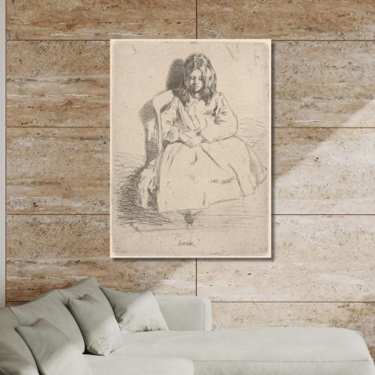 Annie Seduta James Abbott McNeill Whistler jam11 quadro stampato su tela