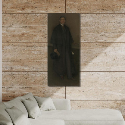 Composizione In Colore Carne E Marrone - Ritratto Di Arthur Jerome Eddy James Abbott McNeill Whistler jam15 quadro stampato su