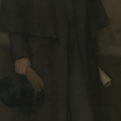 Composizione In Colore Carne E Marrone - Ritratto Di Arthur Jerome Eddy James Abbott McNeill Whistler jam15 quadro stampato su