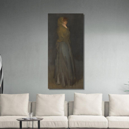 Composizione In Giallo E Grigio - Effie Deans James Abbott McNeill Whistler jam18 quadro stampato su tela