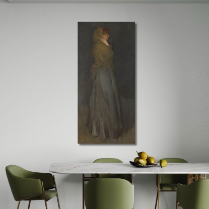 Composizione In Giallo E Grigio - Effie Deans James Abbott McNeill Whistler jam18 quadro stampato su tela