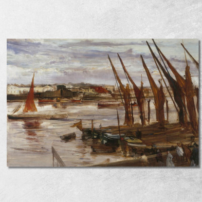 Battersea Reach James Abbott McNeill Whistler jam20 quadro stampato su tela