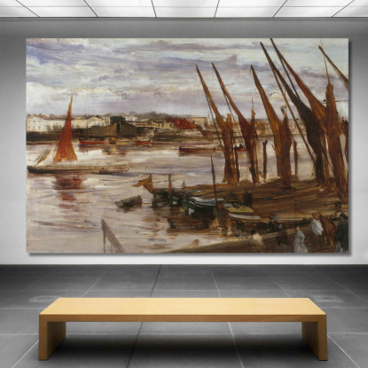 Battersea Reach James Abbott McNeill Whistler jam20 quadro stampato su tela