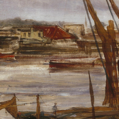 Battersea Reach James Abbott McNeill Whistler jam20 quadro stampato su tela