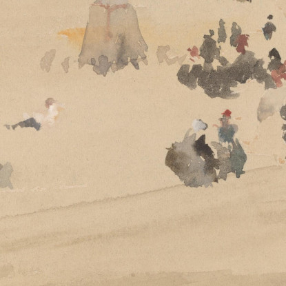 Scena Di Spiaggia James Abbott McNeill Whistler jam21 quadro stampato su tela