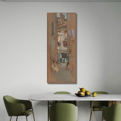 Infilatrici Di Perle James Abbott McNeill Whistler jam22 quadro stampato su tela