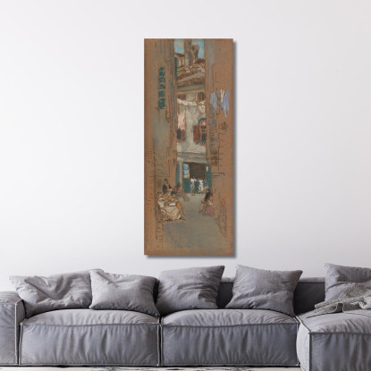 Infilatrici Di Perle James Abbott McNeill Whistler jam22 quadro stampato su tela