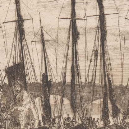 Billingsgate James Abbott McNeill Whistler jam23 quadro stampato su tela