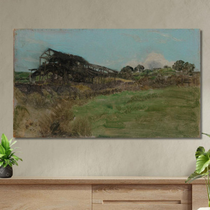 Blu E Smeraldo - Miniera Di Carbone James Abbott McNeill Whistler jam26 quadro stampato su tela