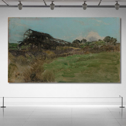 Blu E Smeraldo - Miniera Di Carbone James Abbott McNeill Whistler jam26 quadro stampato su tela