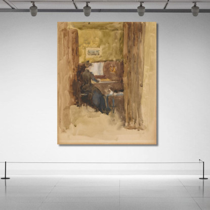 Bravura In Marrone James Abbott McNeill Whistler jam27 quadro stampato su tela