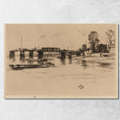 Chelsea James Abbott McNeill Whistler jam29 quadro stampato su tela