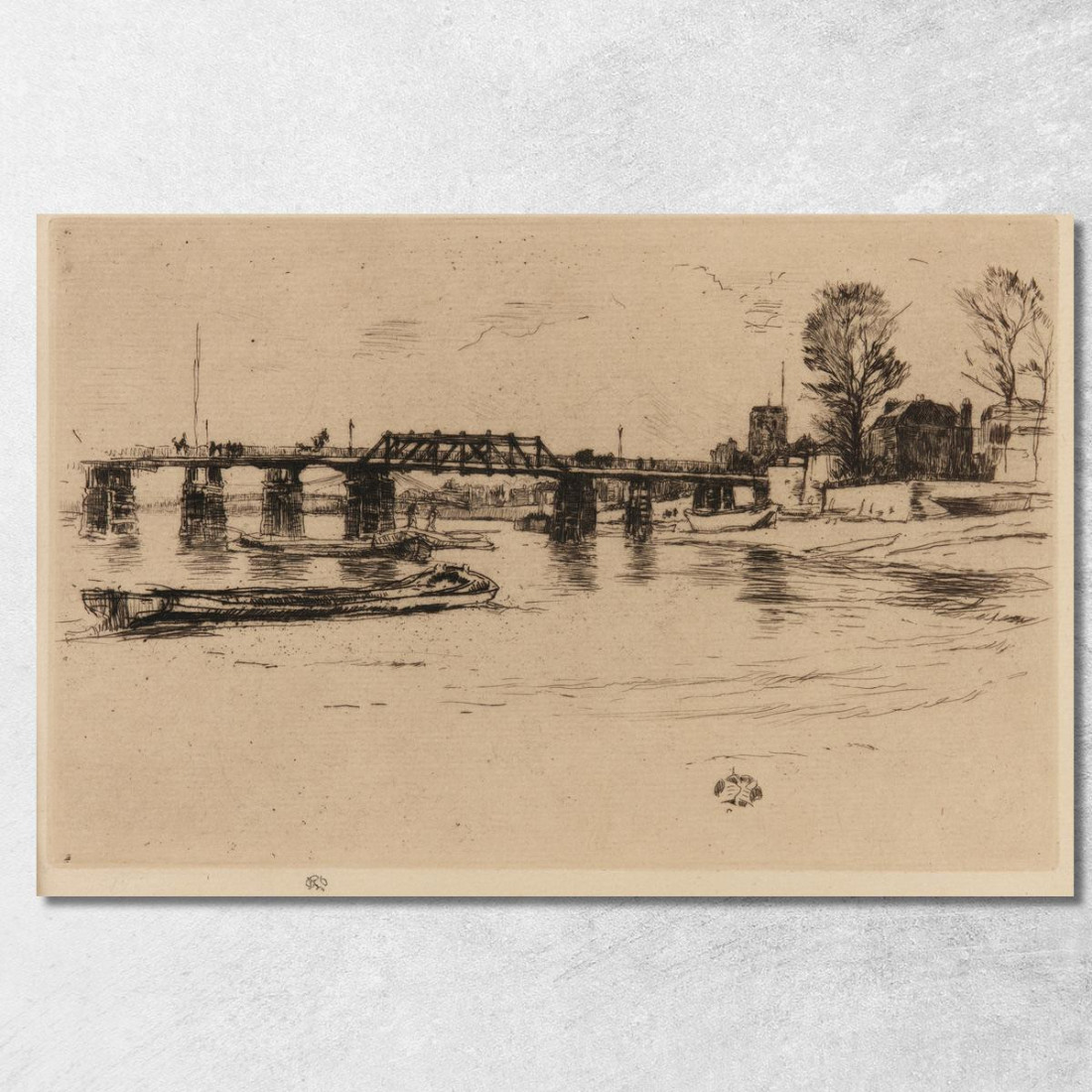 Chelsea James Abbott McNeill Whistler jam29 quadro stampato su tela