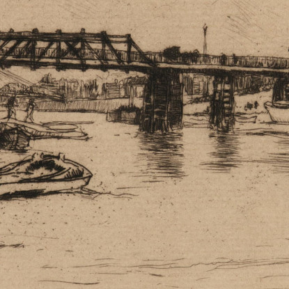 Chelsea James Abbott McNeill Whistler jam29 quadro stampato su tela