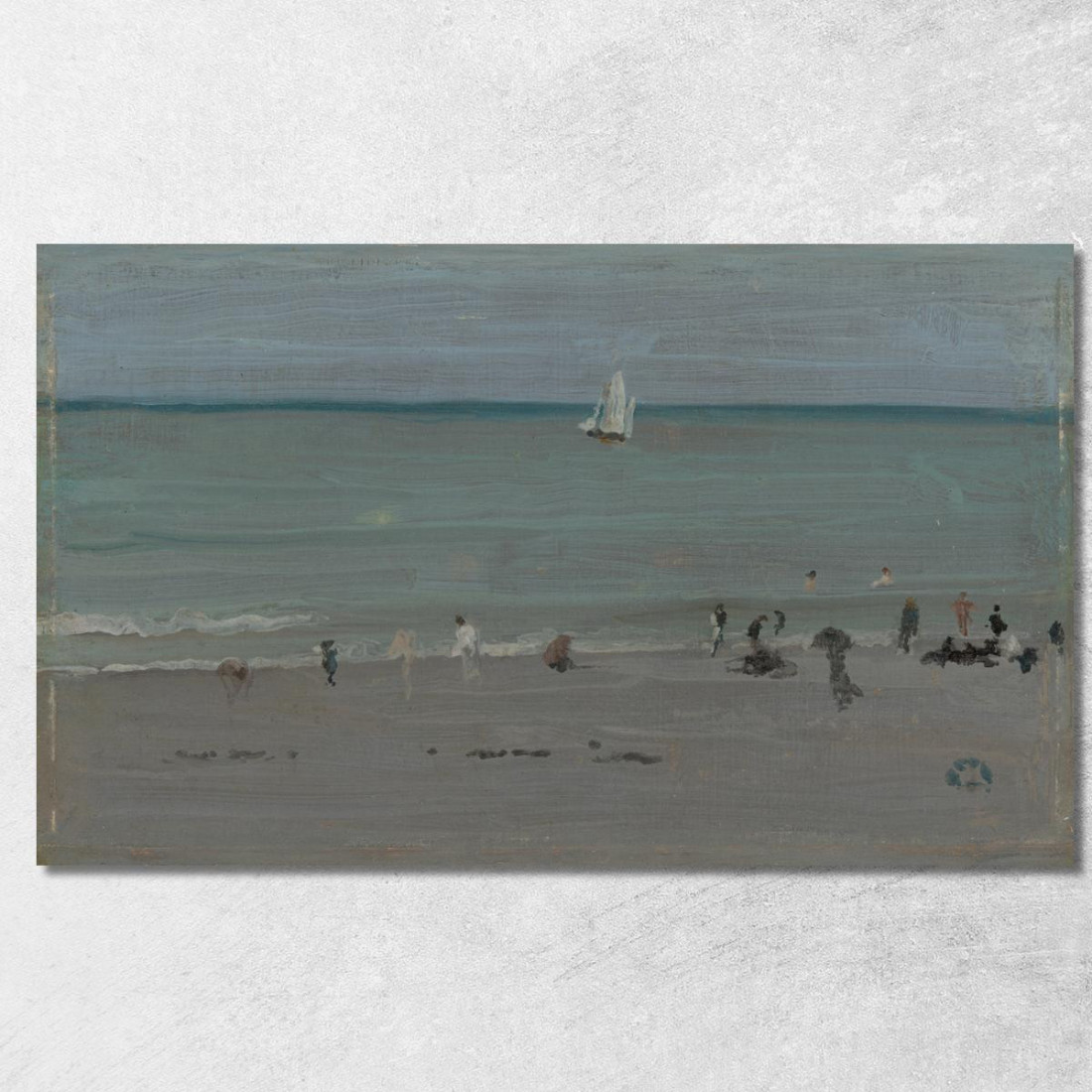 Scena Costiera - Bagnanti James Abbott McNeill Whistler jam30 quadro stampato su tela