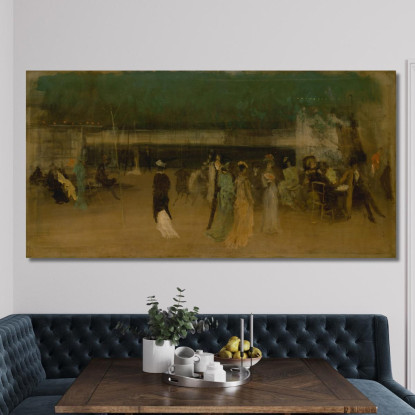 I Giardini Di Cremorne N. 2 James Abbott McNeill Whistler jam31 quadro stampato su tela