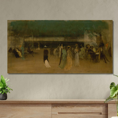 I Giardini Di Cremorne N. 2 James Abbott McNeill Whistler jam31 quadro stampato su tela