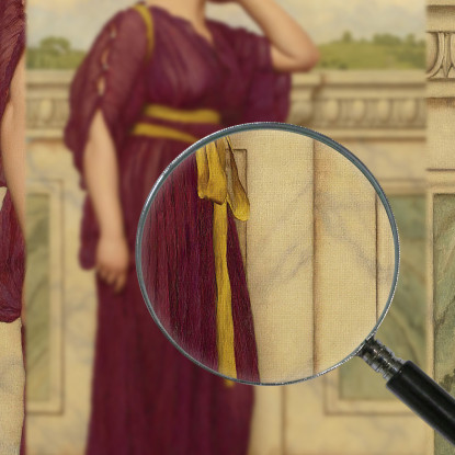 Soft Cade Il Sera John William Godward jwg63 quadro stampato su tela