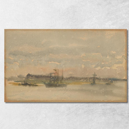 Erith Di Sera James Abbott McNeill Whistler jam34 quadro stampato su tela