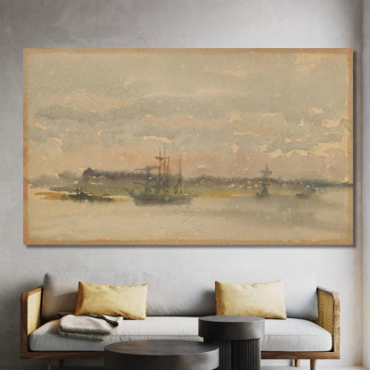 Erith Di Sera James Abbott McNeill Whistler jam34 quadro stampato su tela