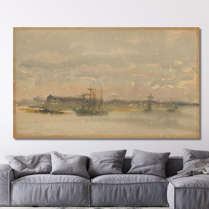 Erith Di Sera James Abbott McNeill Whistler jam34 quadro stampato su tela