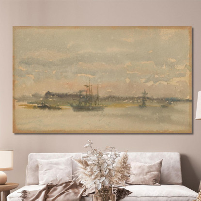 Erith Di Sera James Abbott McNeill Whistler jam34 quadro stampato su tela