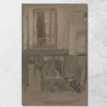 Facciata Di Una Casa James Abbott McNeill Whistler jam35 quadro stampato su tela